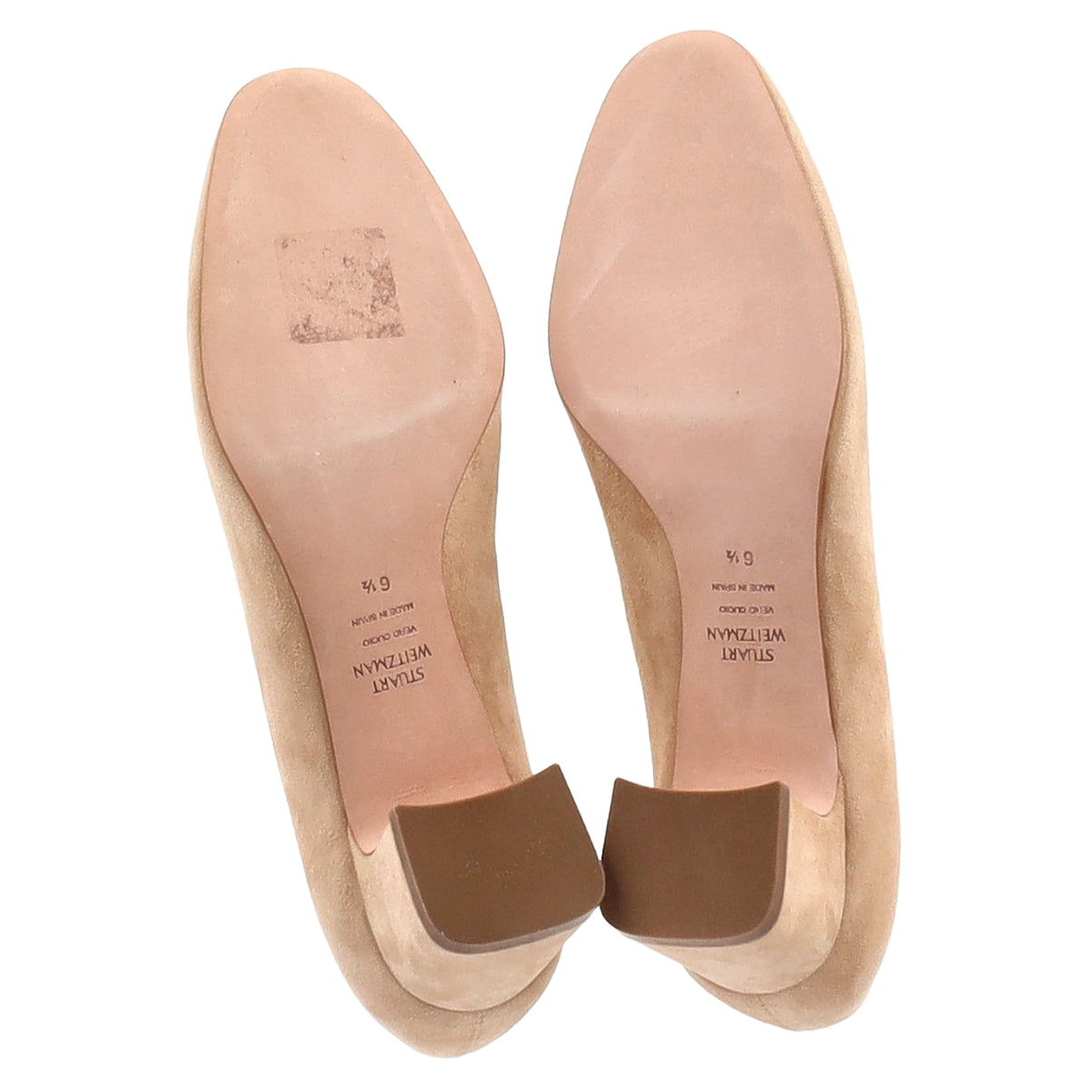 Tacones de gamuza color beige