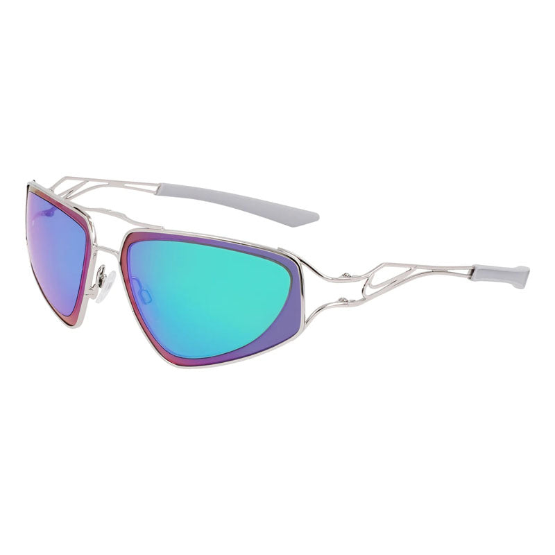 Gafas color verde y plateado