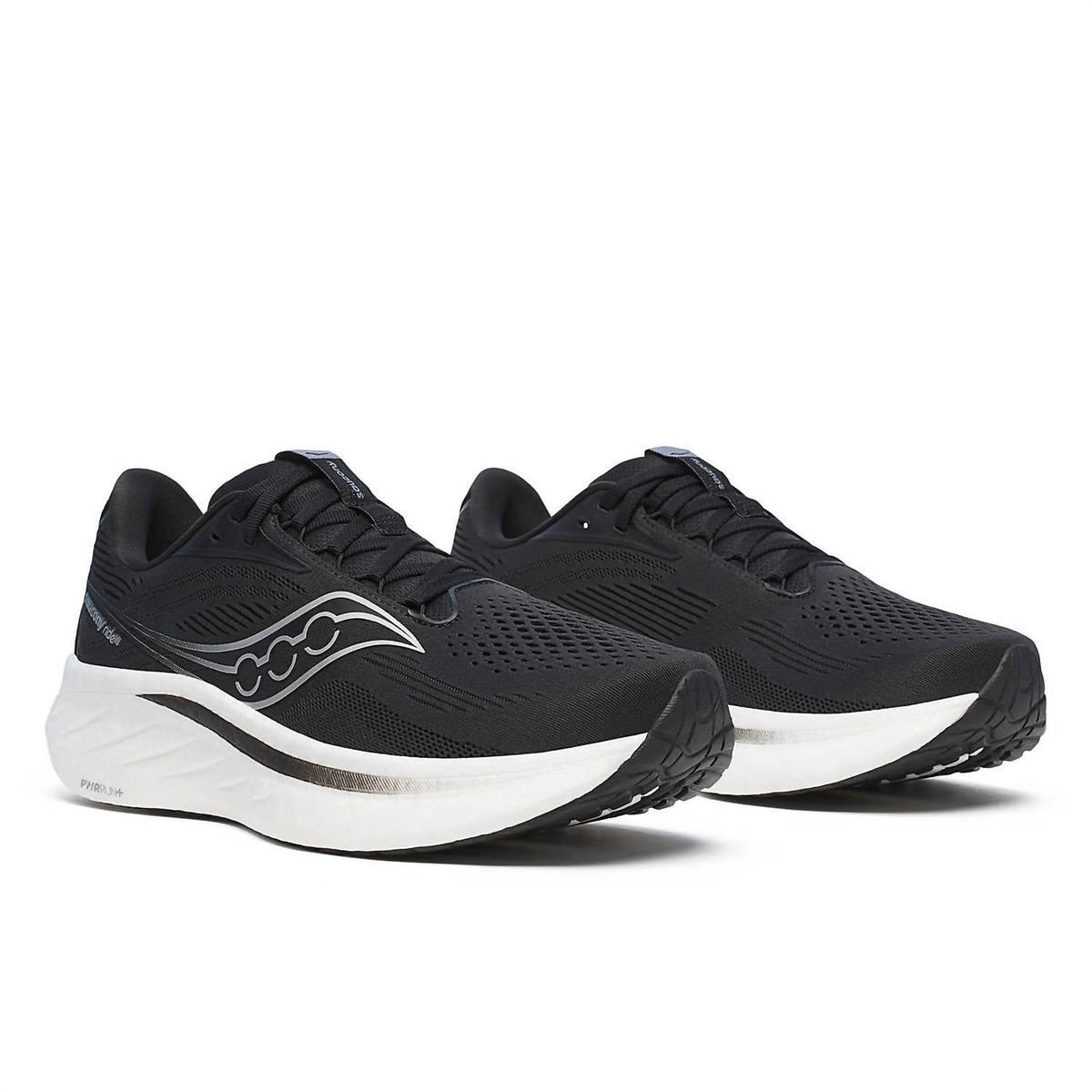 Tenis para correr de hombre color negro y blanco