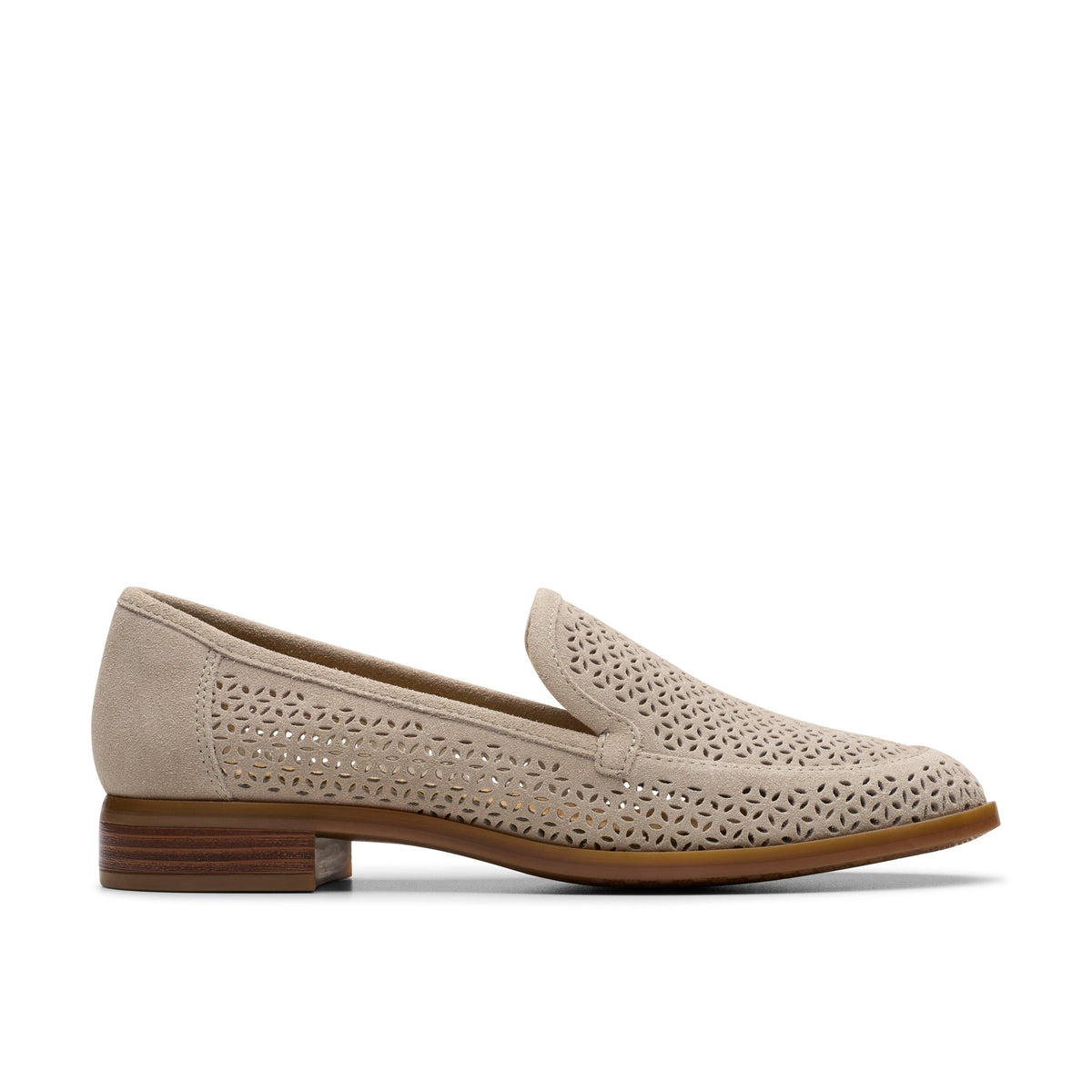 Calzado de gamuza color beige