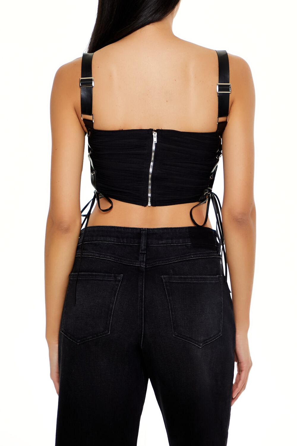 Top con cordones