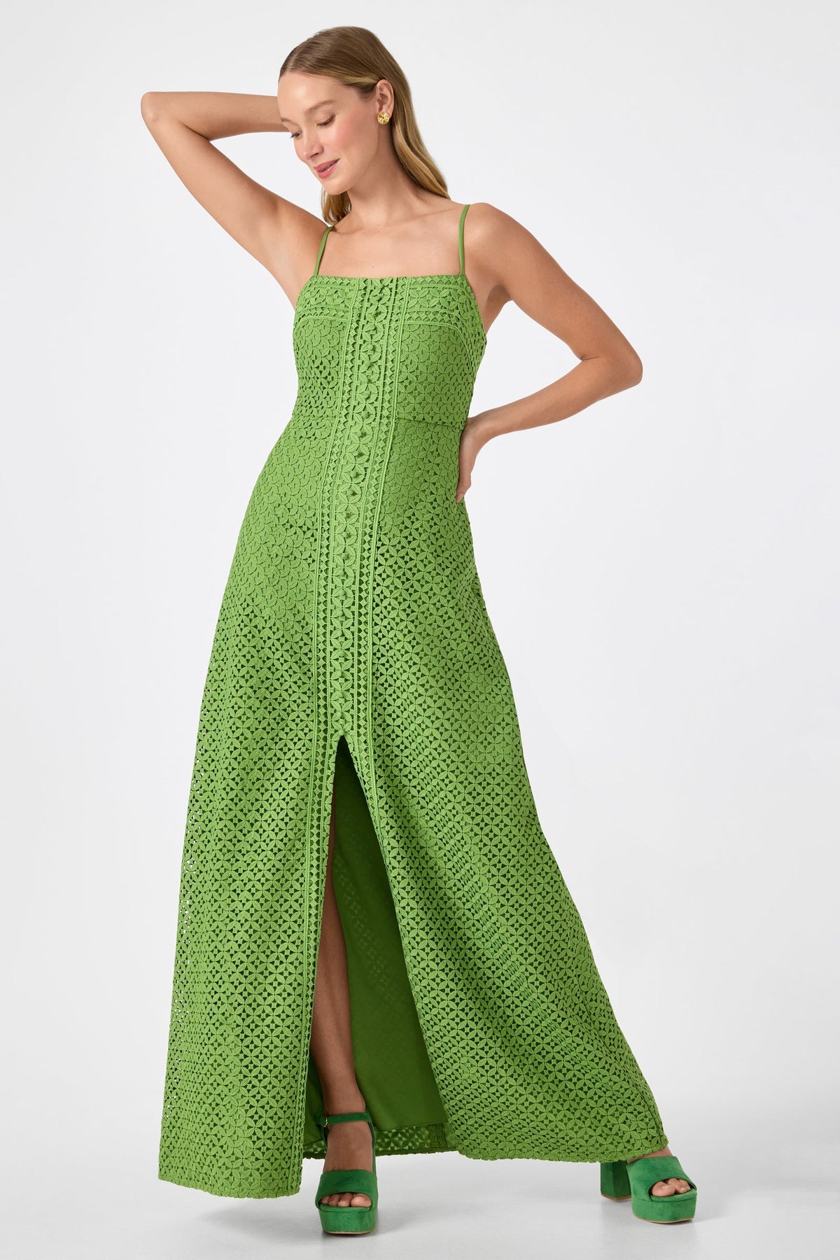 Vestido largo sin mangas