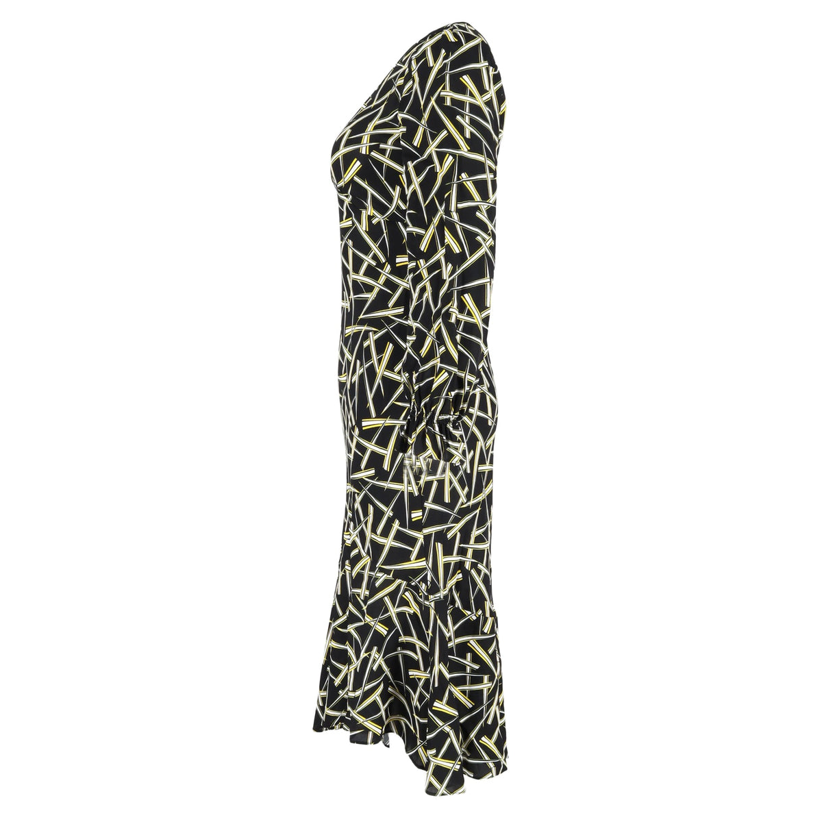 Vestido midi con estampado multicolor
