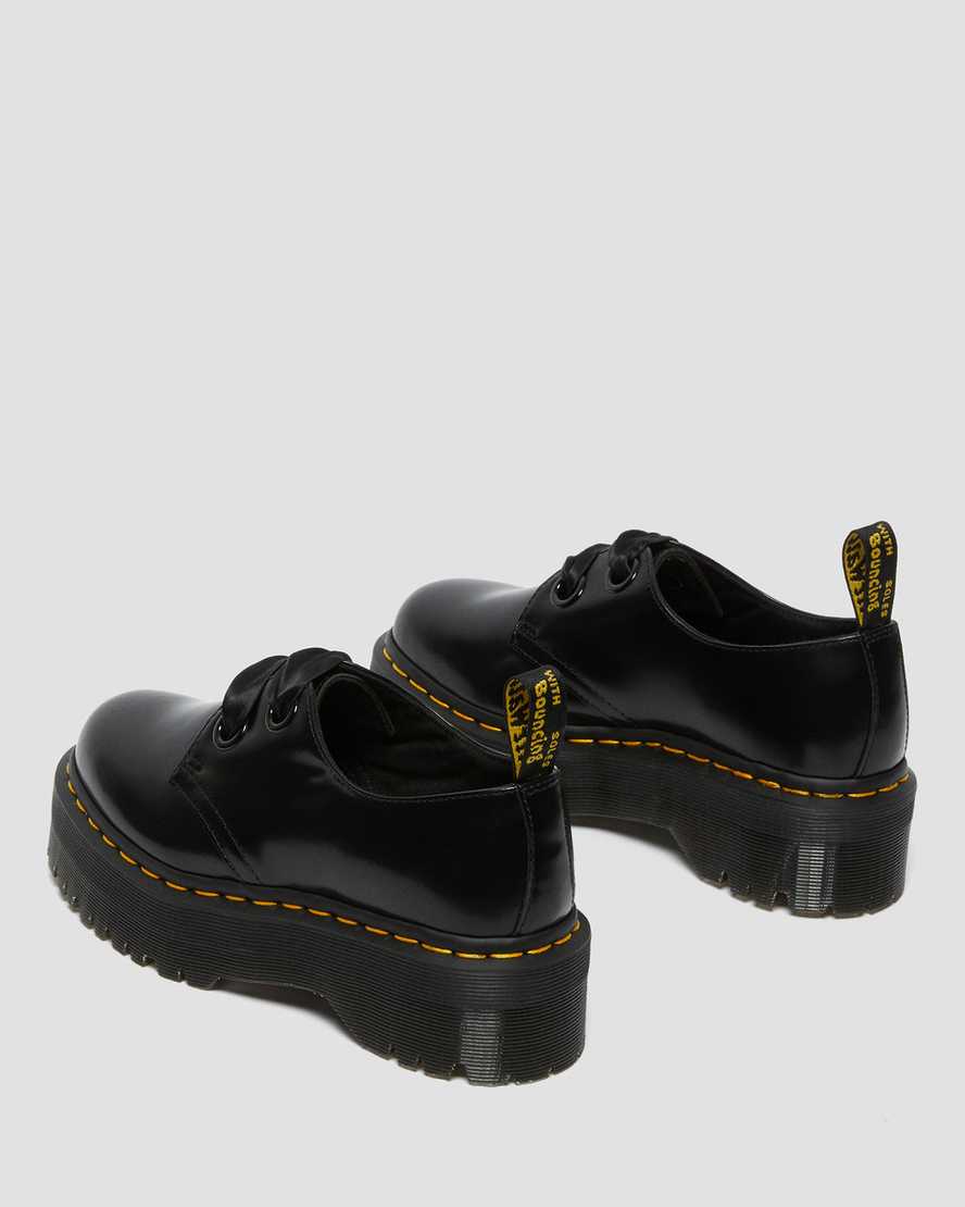 Zapatos de mujer de cuero con plataforma