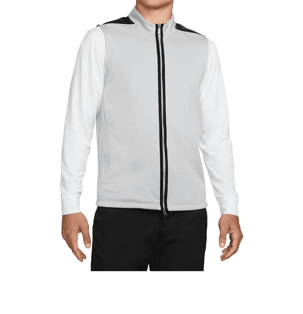 Chaleco de hombre color negro y blanco y gris