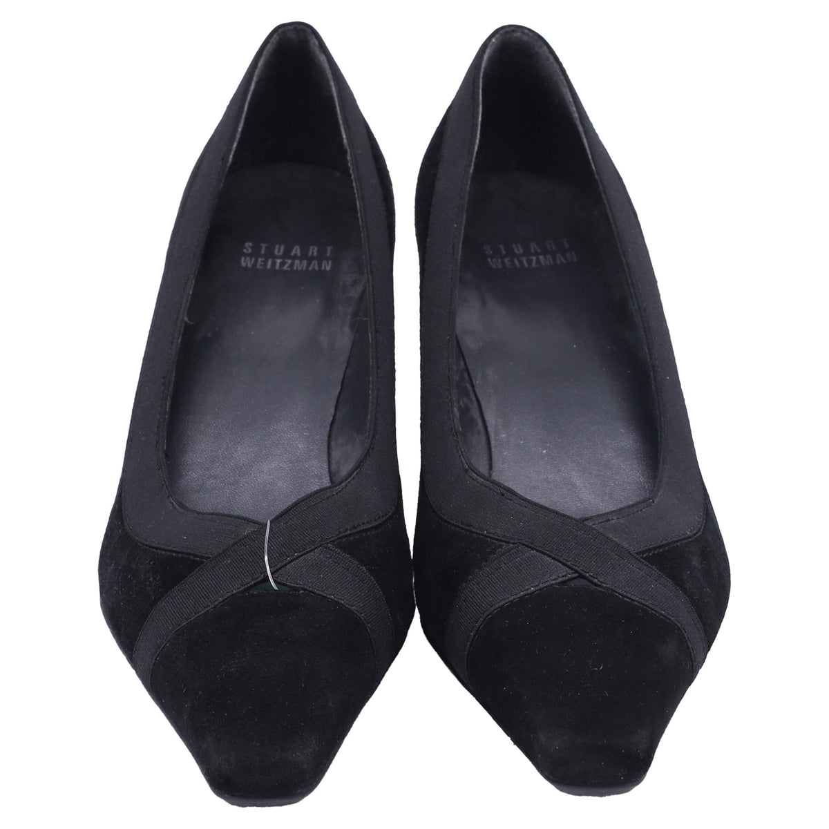Tacones de gamuza color negro