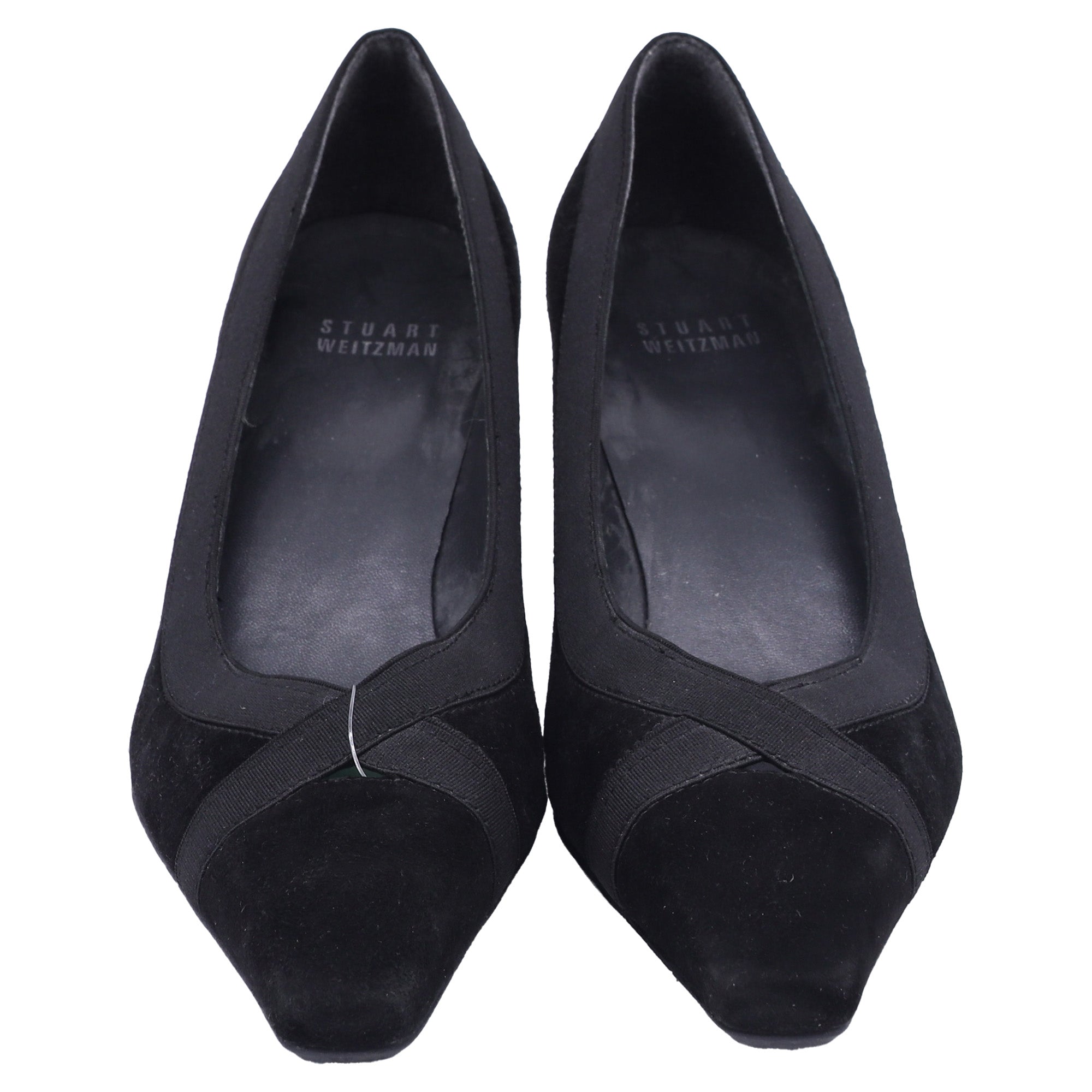 Tacones de gamuza color negro