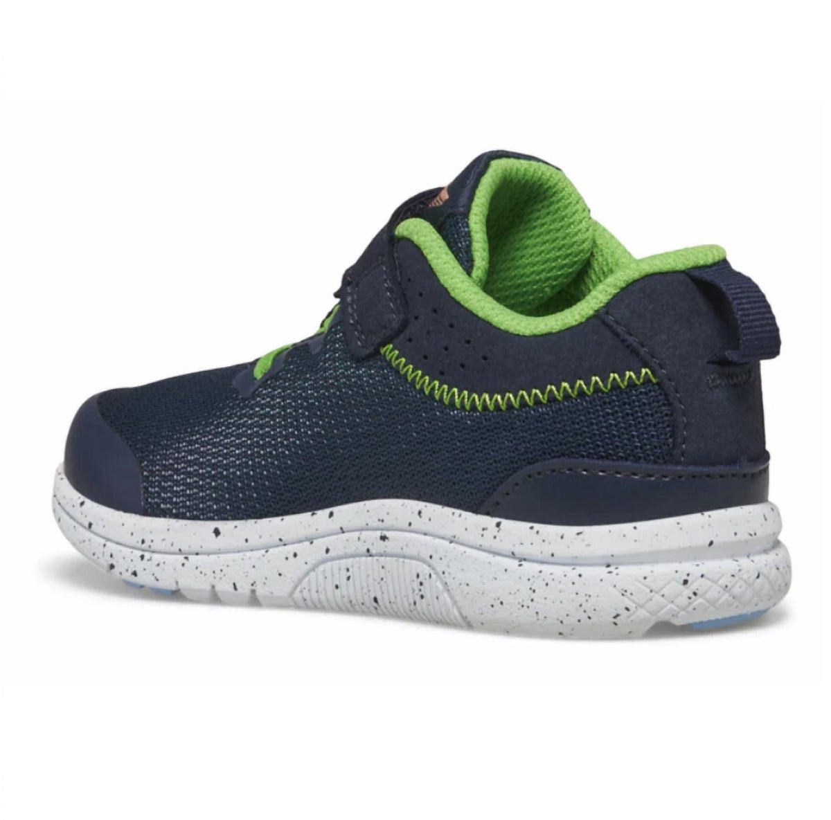 Tenis infantil color azul marino y verde