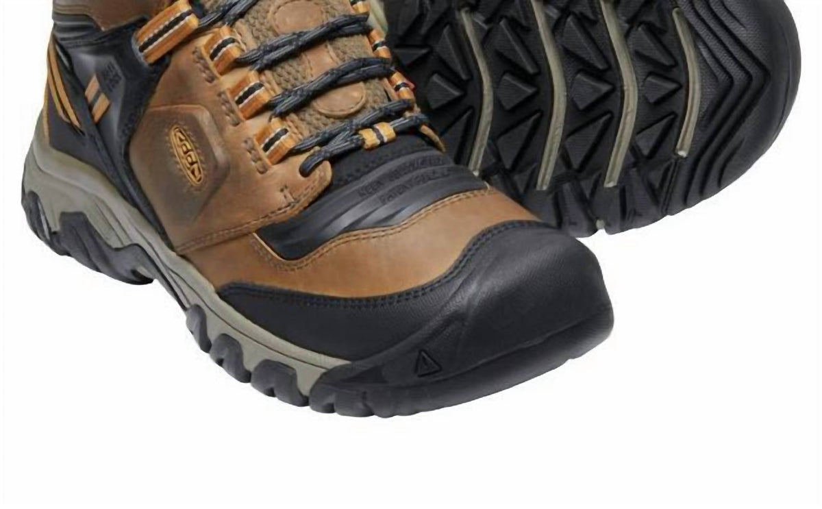 Botas de hombre impermeables color café
