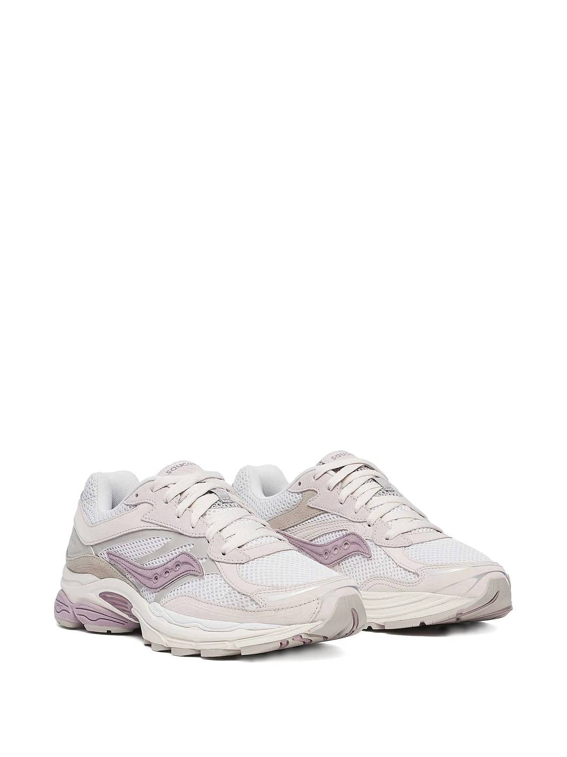 Zapatos unisex color gris claro y lila