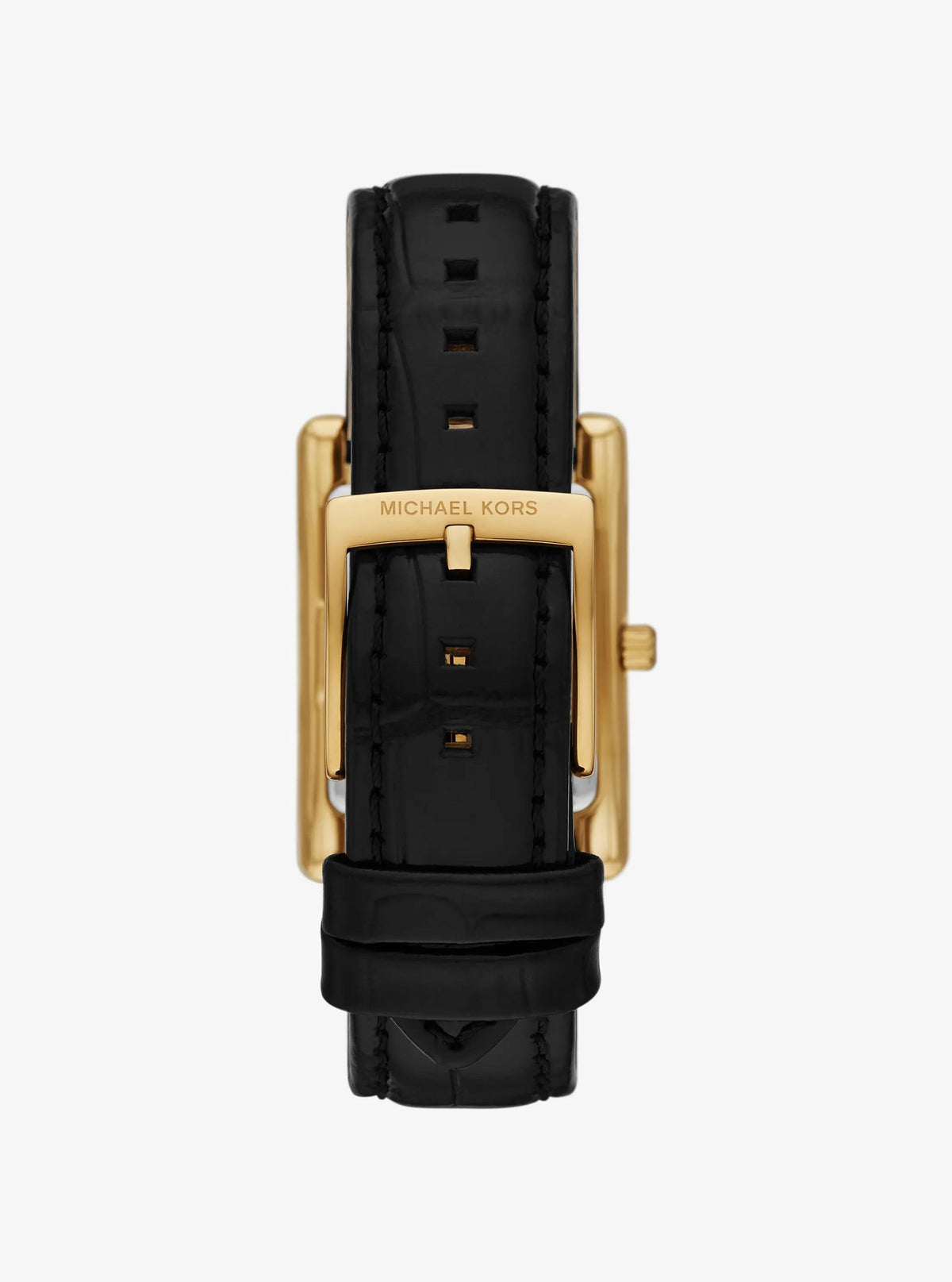 Reloj de cuero color dorado