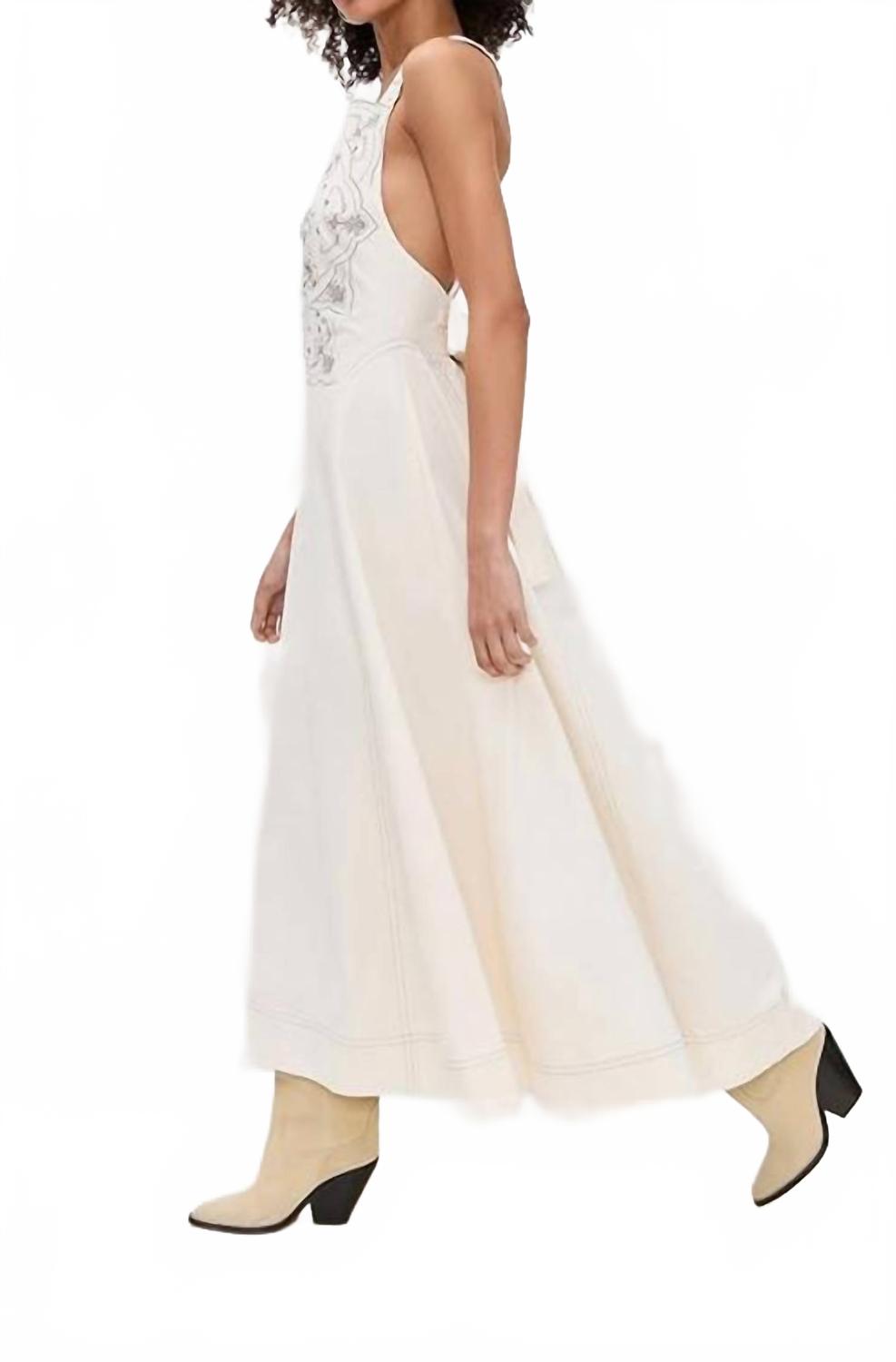 Vestido largo color blanco