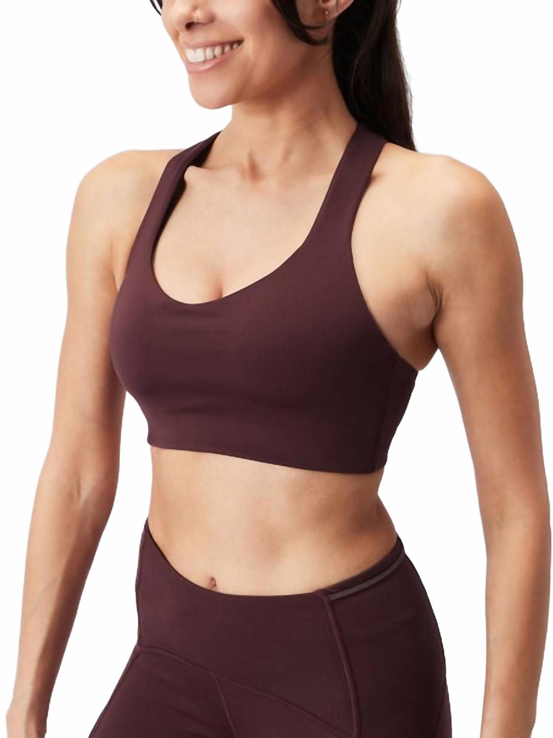 Brasier de mujer color vinotinto