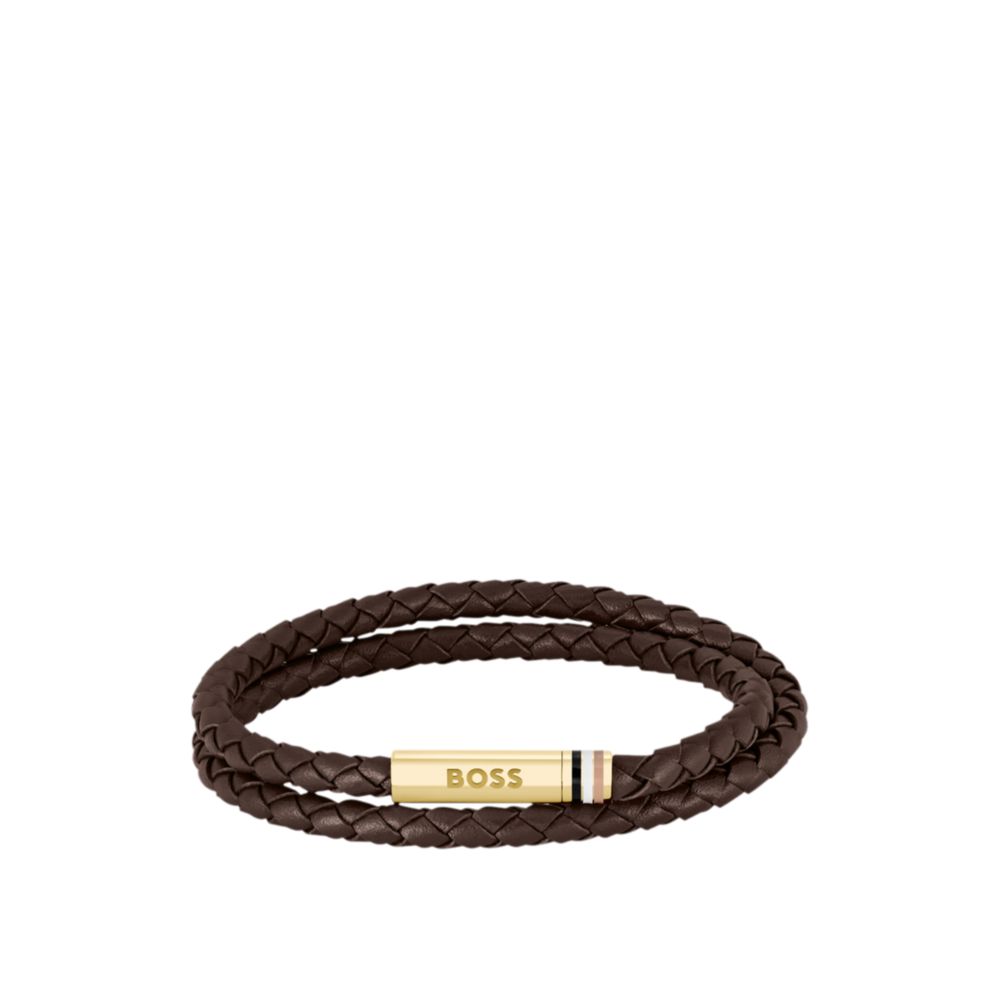 Pulsera de cuero color café