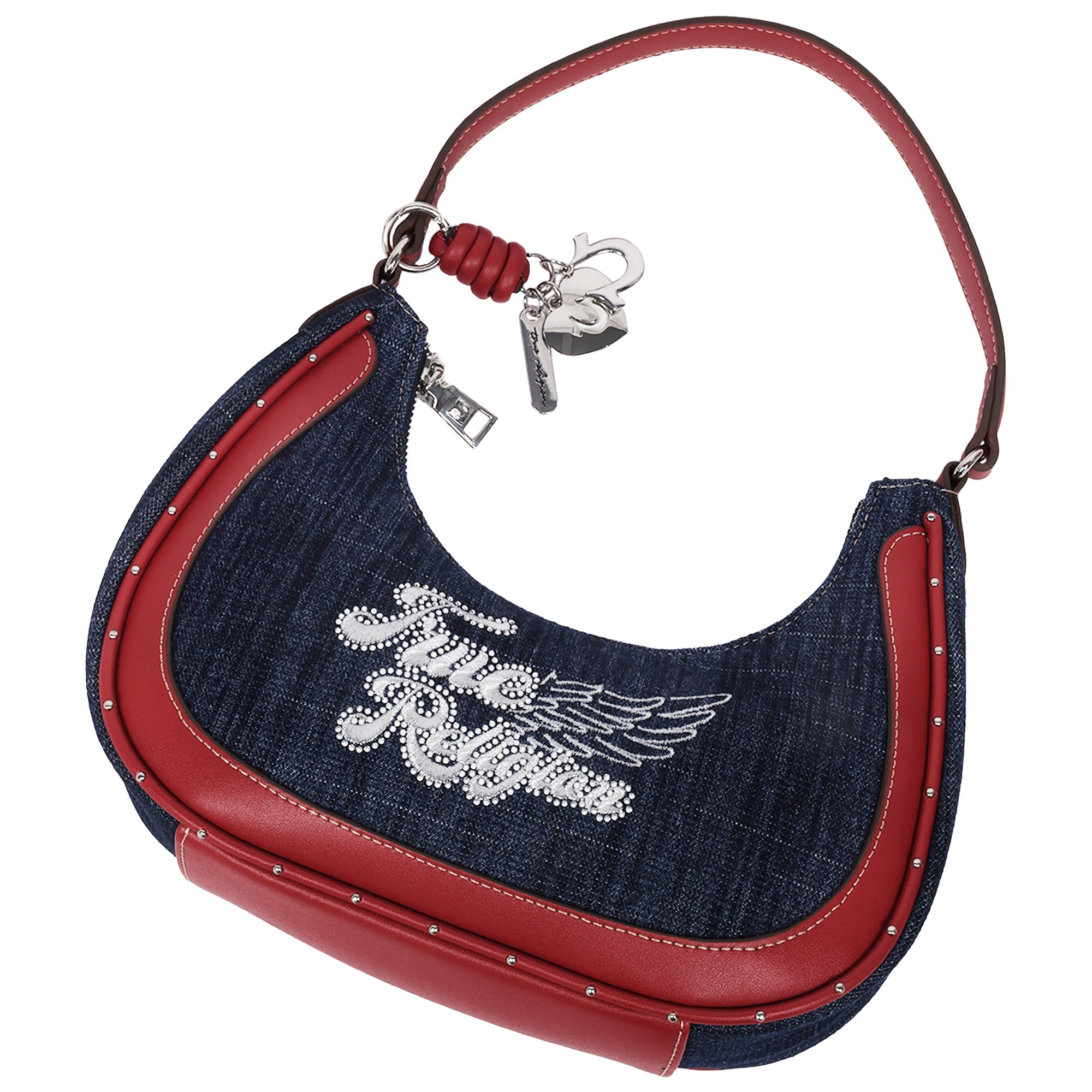 Bolso de mezclilla color rojo