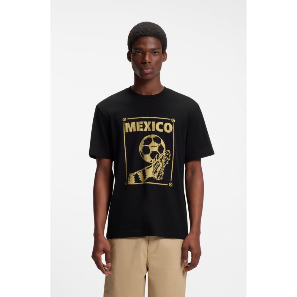 Camiseta de algodón de corte amplio