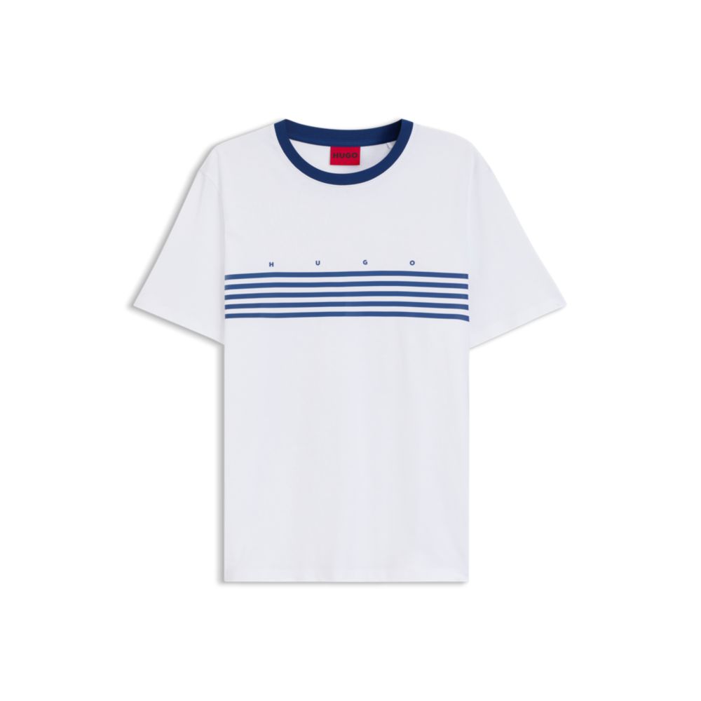 Camiseta de algodón a rayas
