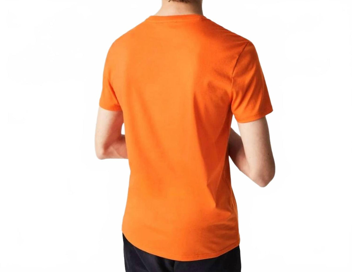 Camiseta de manga corta color naranja
