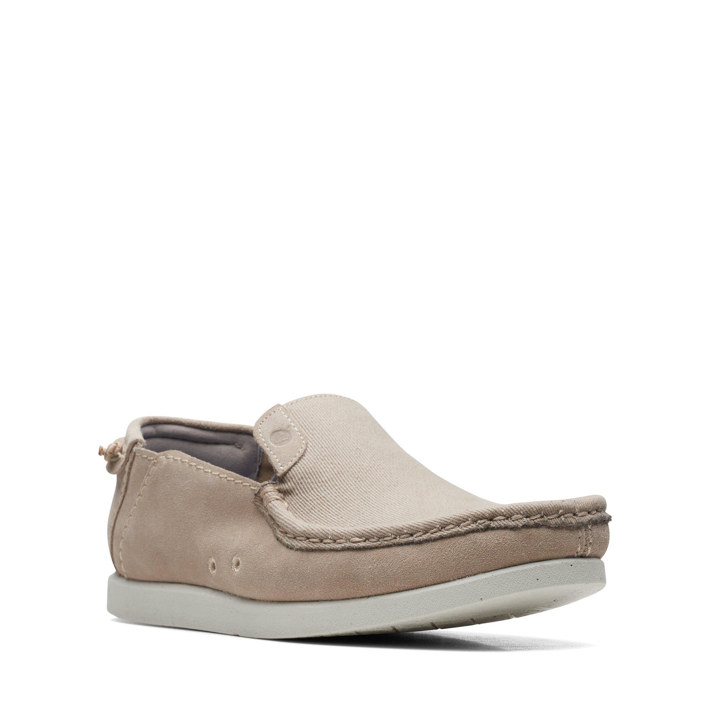 Calzado de gamuza color beige