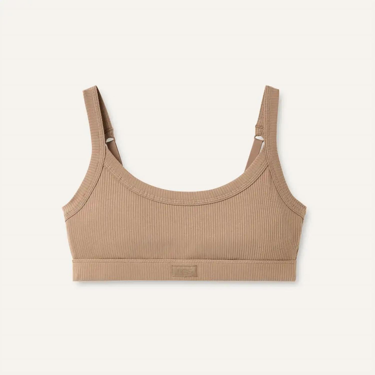 Bralette color plateado y taupe
