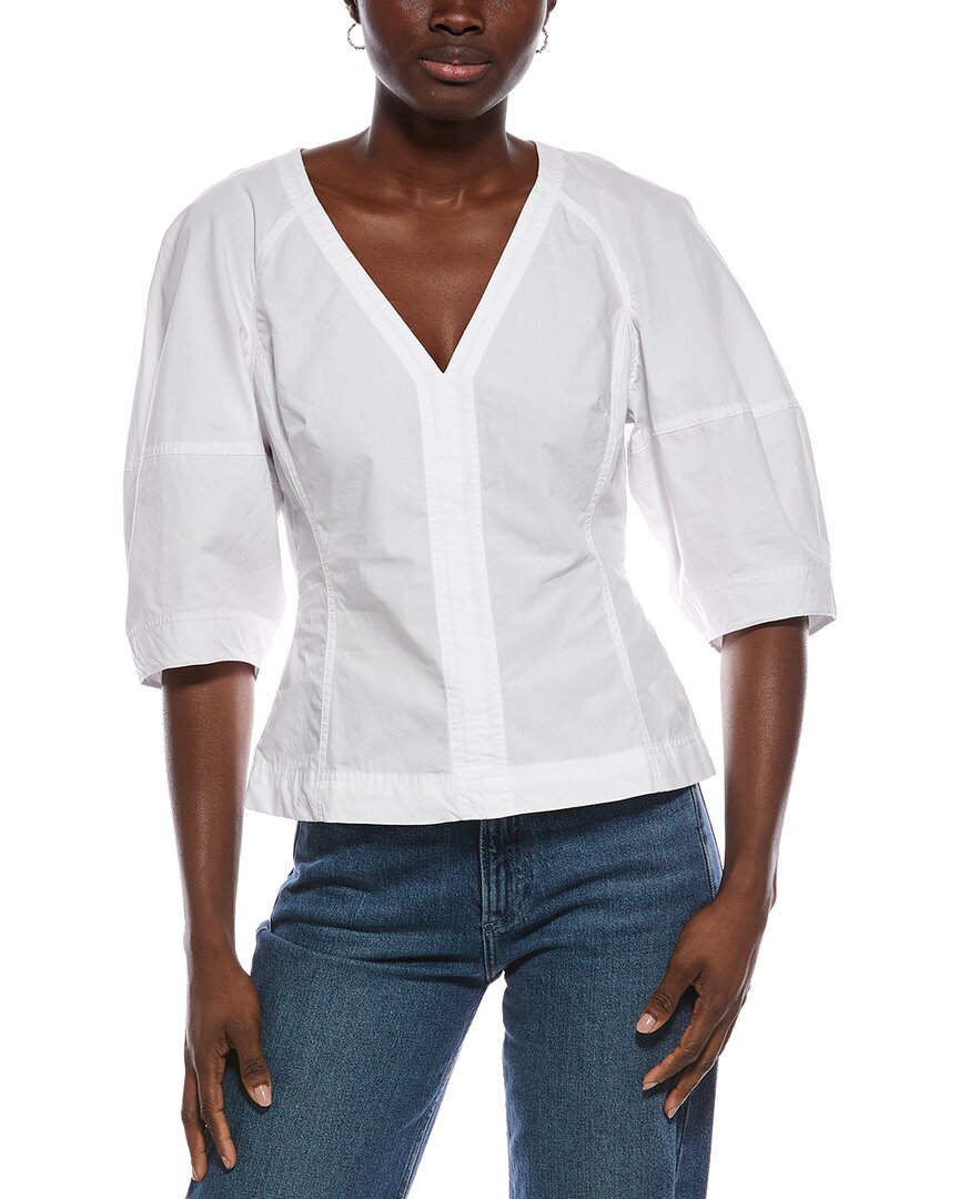 Top con cuello en V