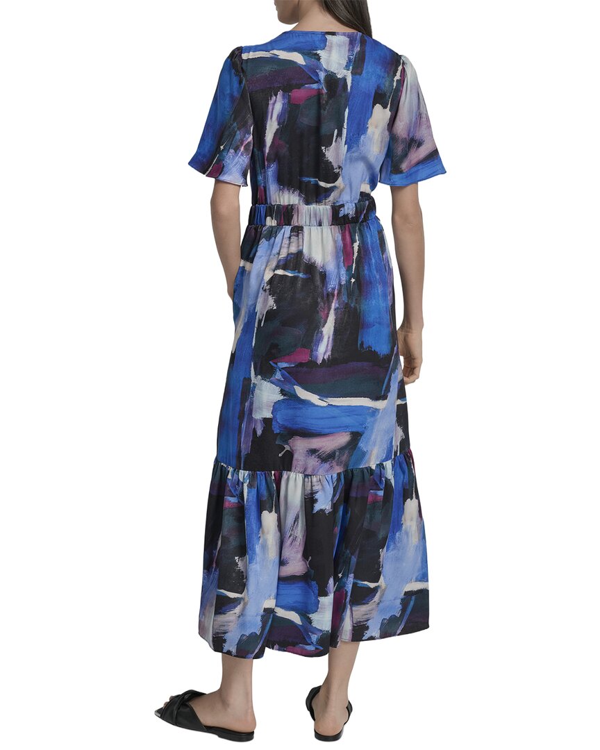 Vestido largo con cuello en V