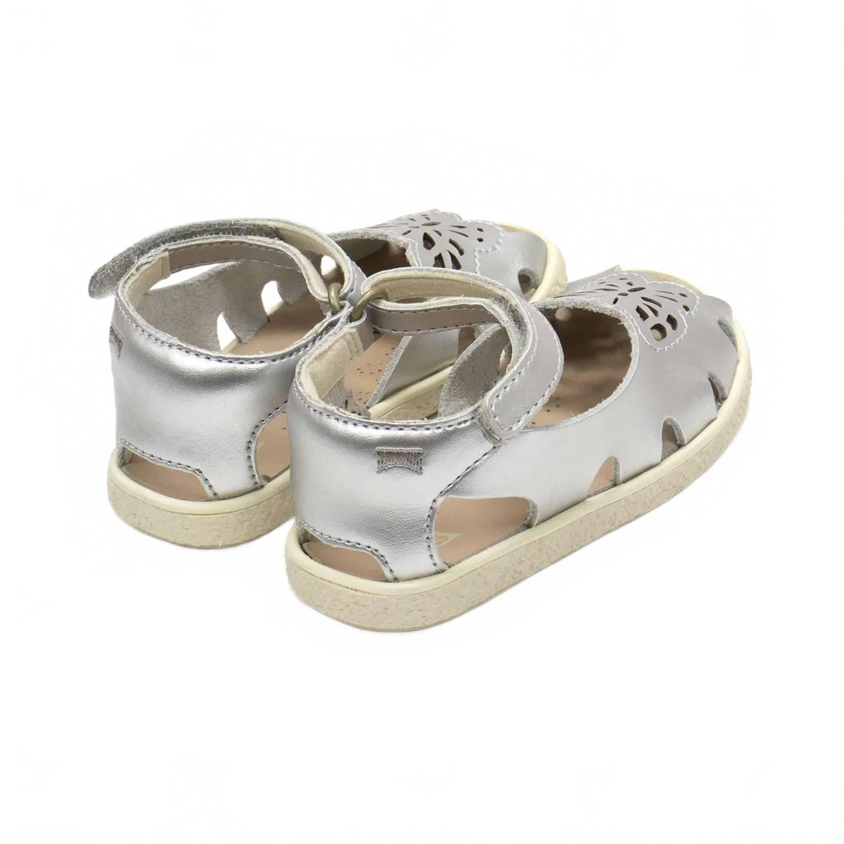 Sandalias infantil color plateado