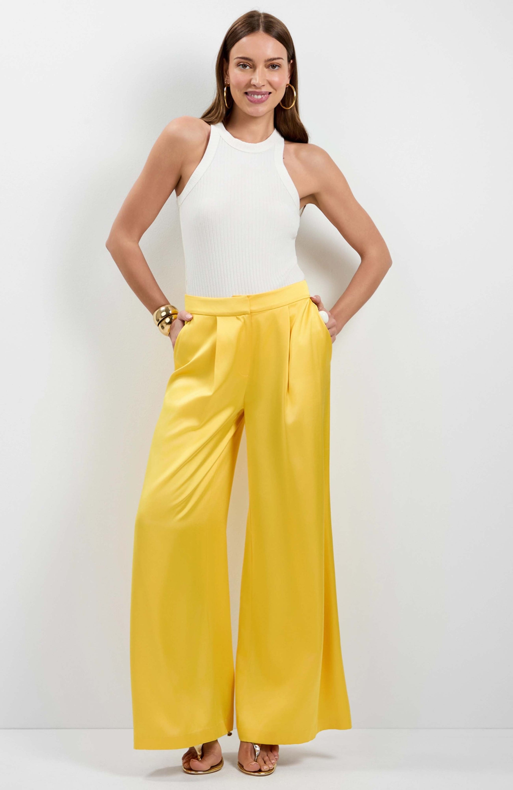 Pantalón de satén