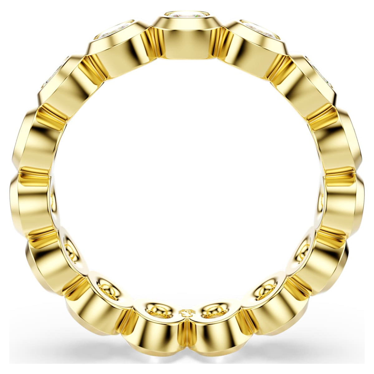 Anillo color blanco y dorado