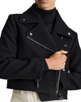 Reiss Arlow Chaqueta Biker Corta Mezcla de Lana