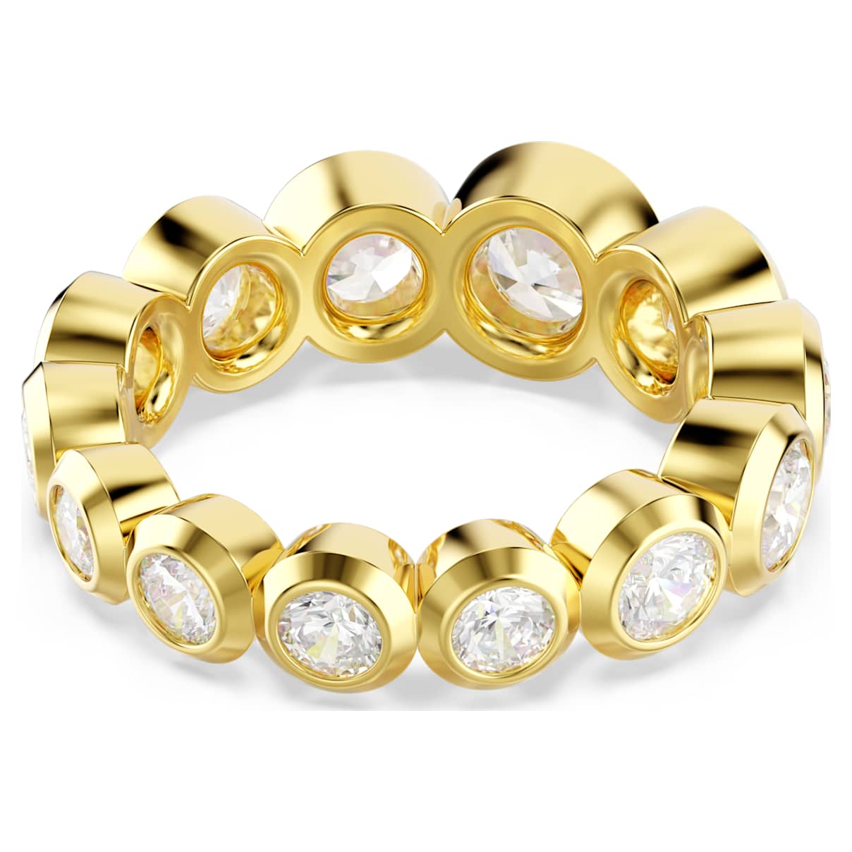 Anillo color blanco y dorado
