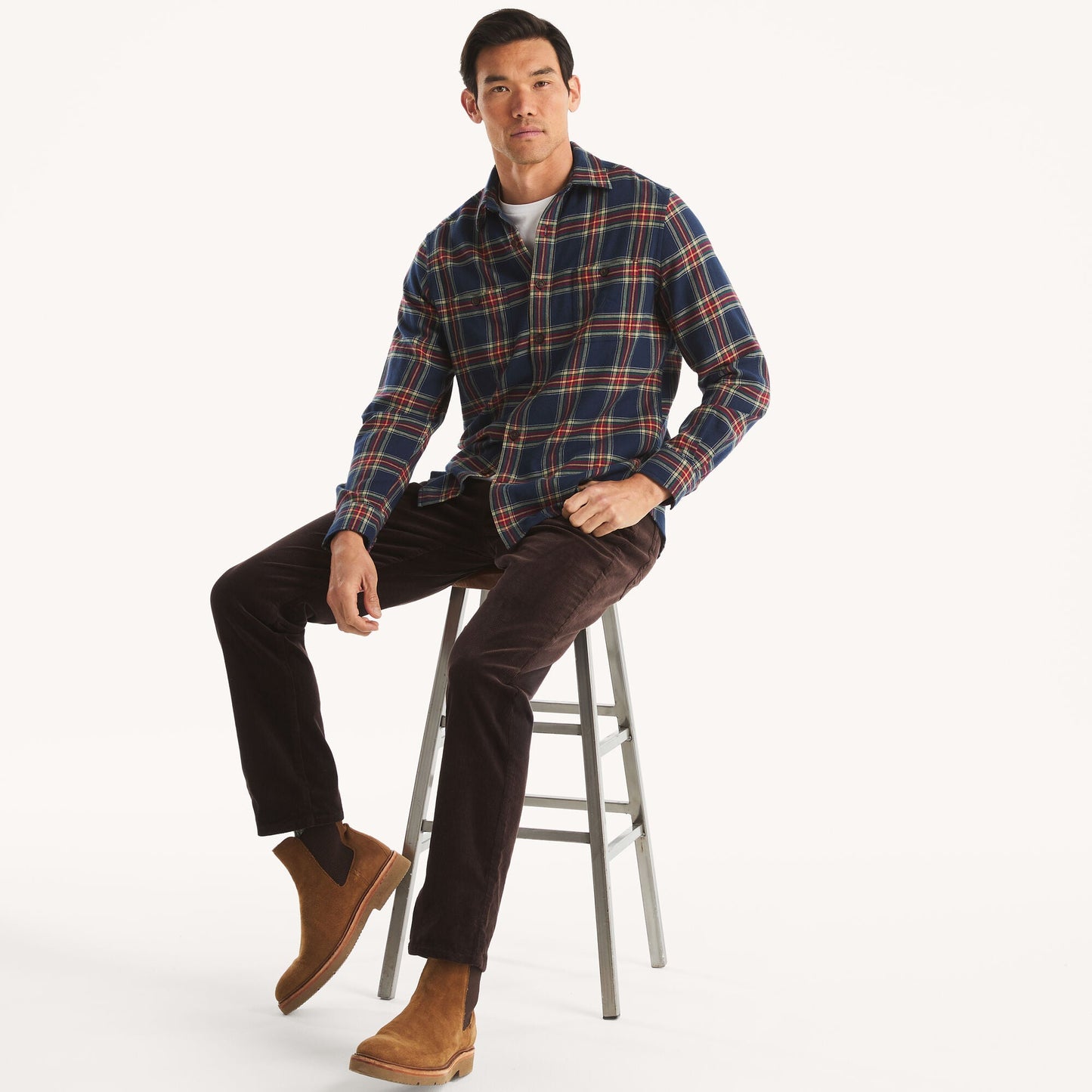 Camisa de hombre a cuadros