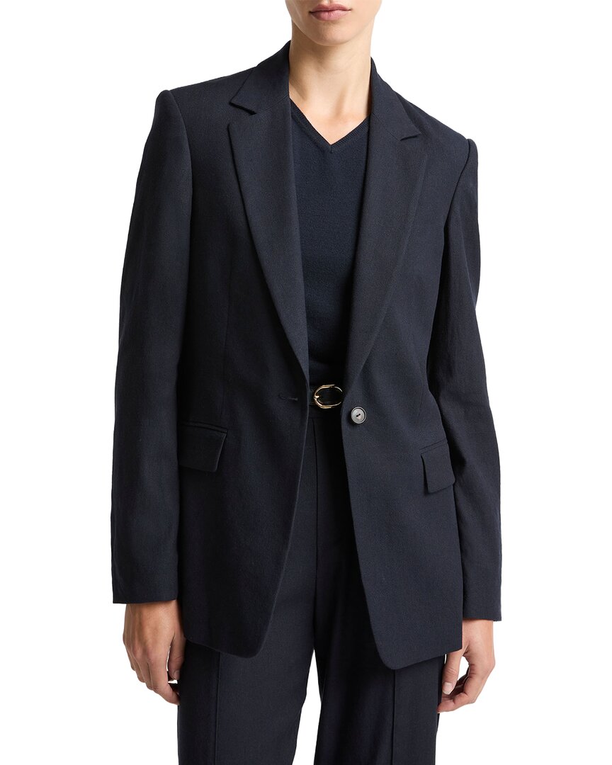 Blazer de mezcla de lino