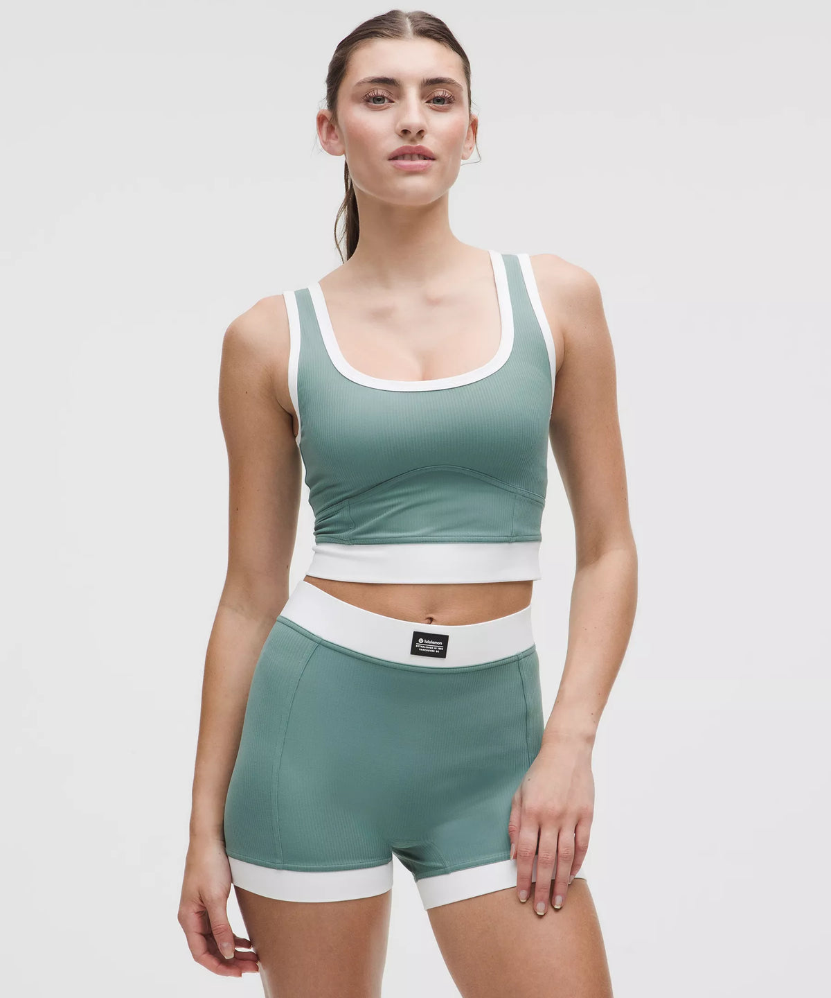Camiseta sin mangas con tejido acanalado