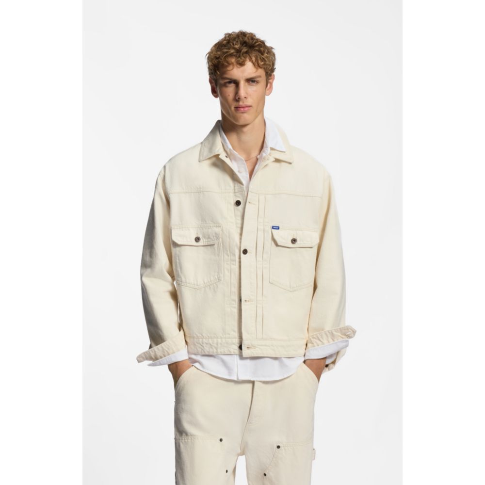 Chaqueta de mezclilla de corte amplio