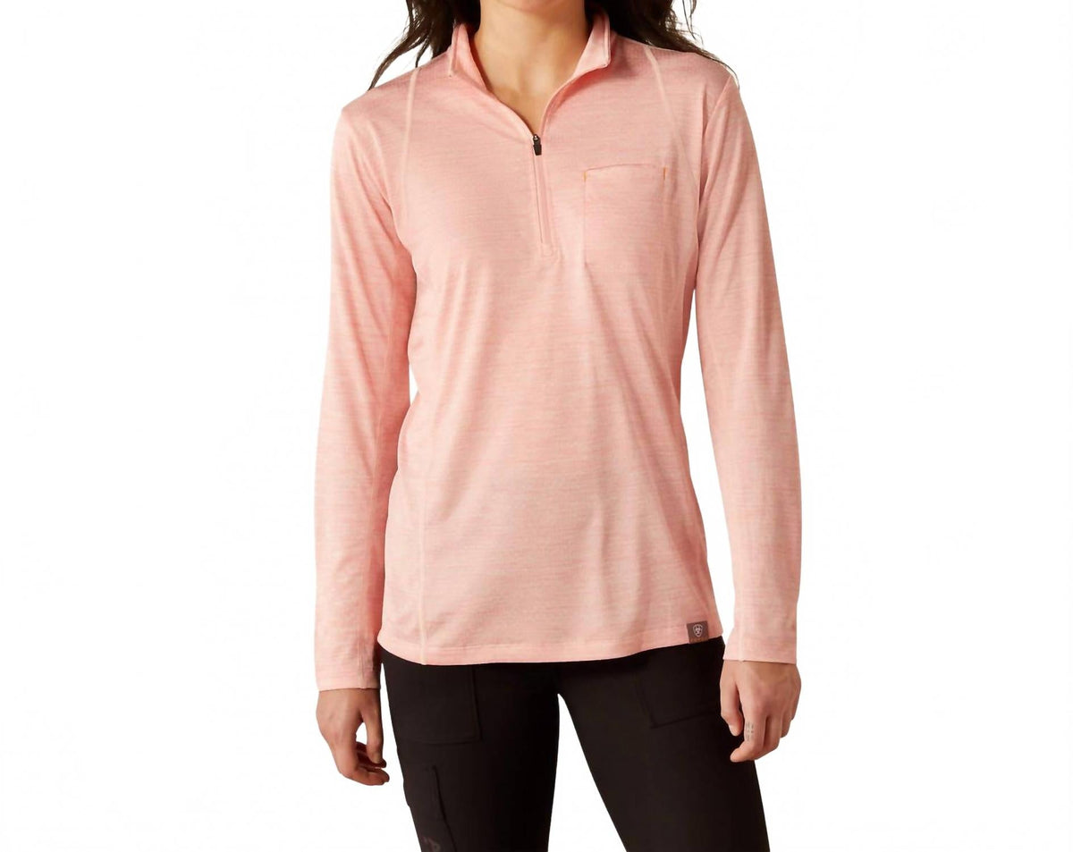 Top de mujer de manga larga color rosado