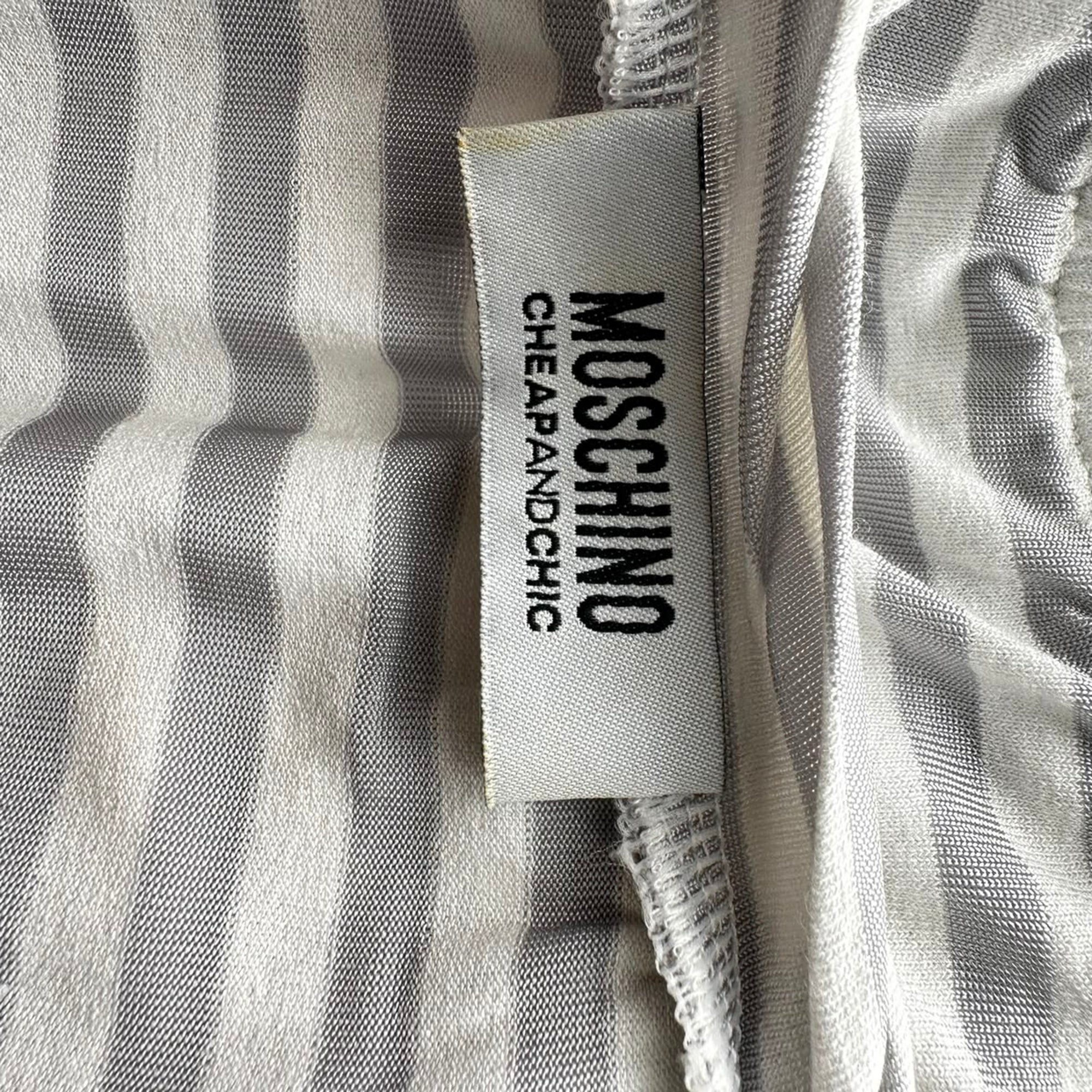 Blusa a rayas color gris