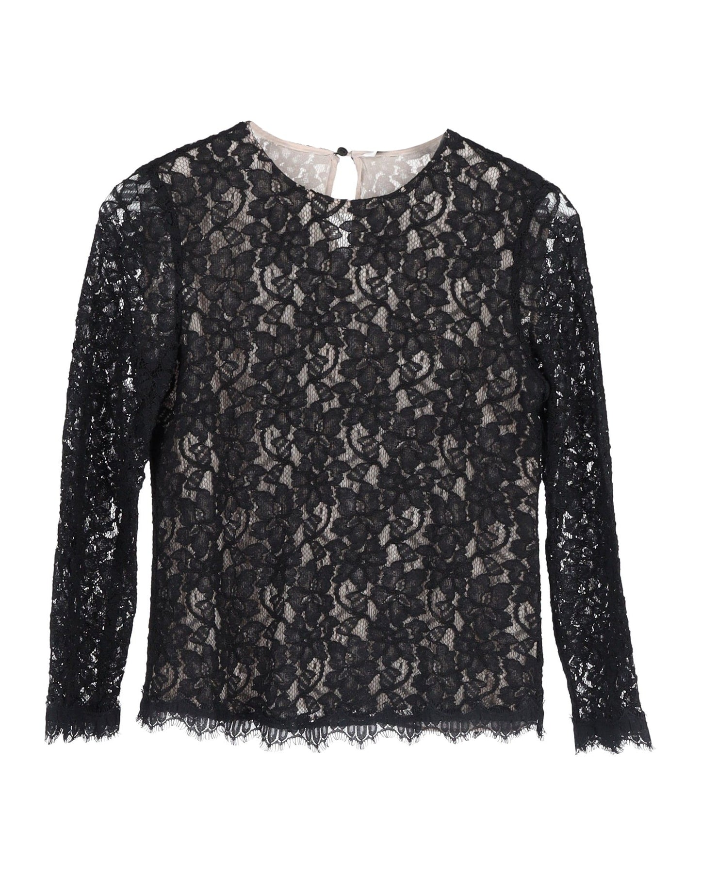 Top de manga larga color negro