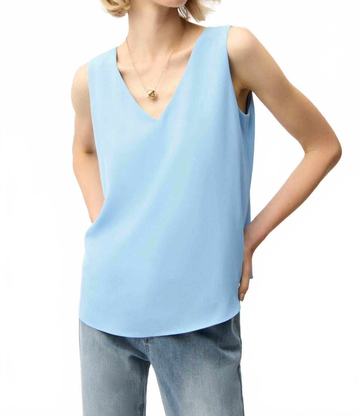 Top color azul