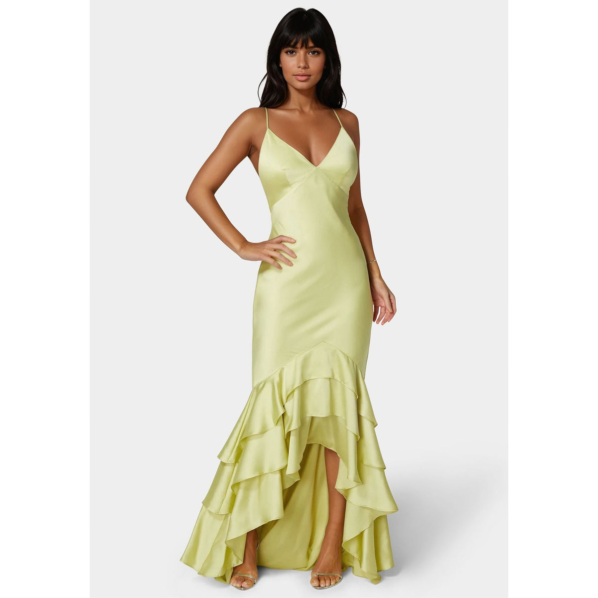 Vestido de mujer de satén