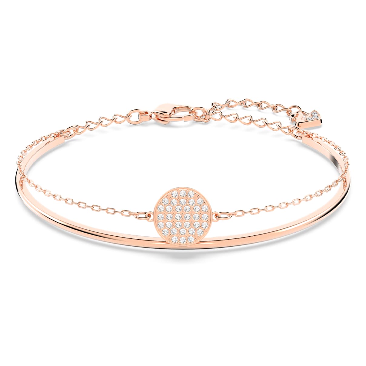 Pulsera color oro rosa y blanco