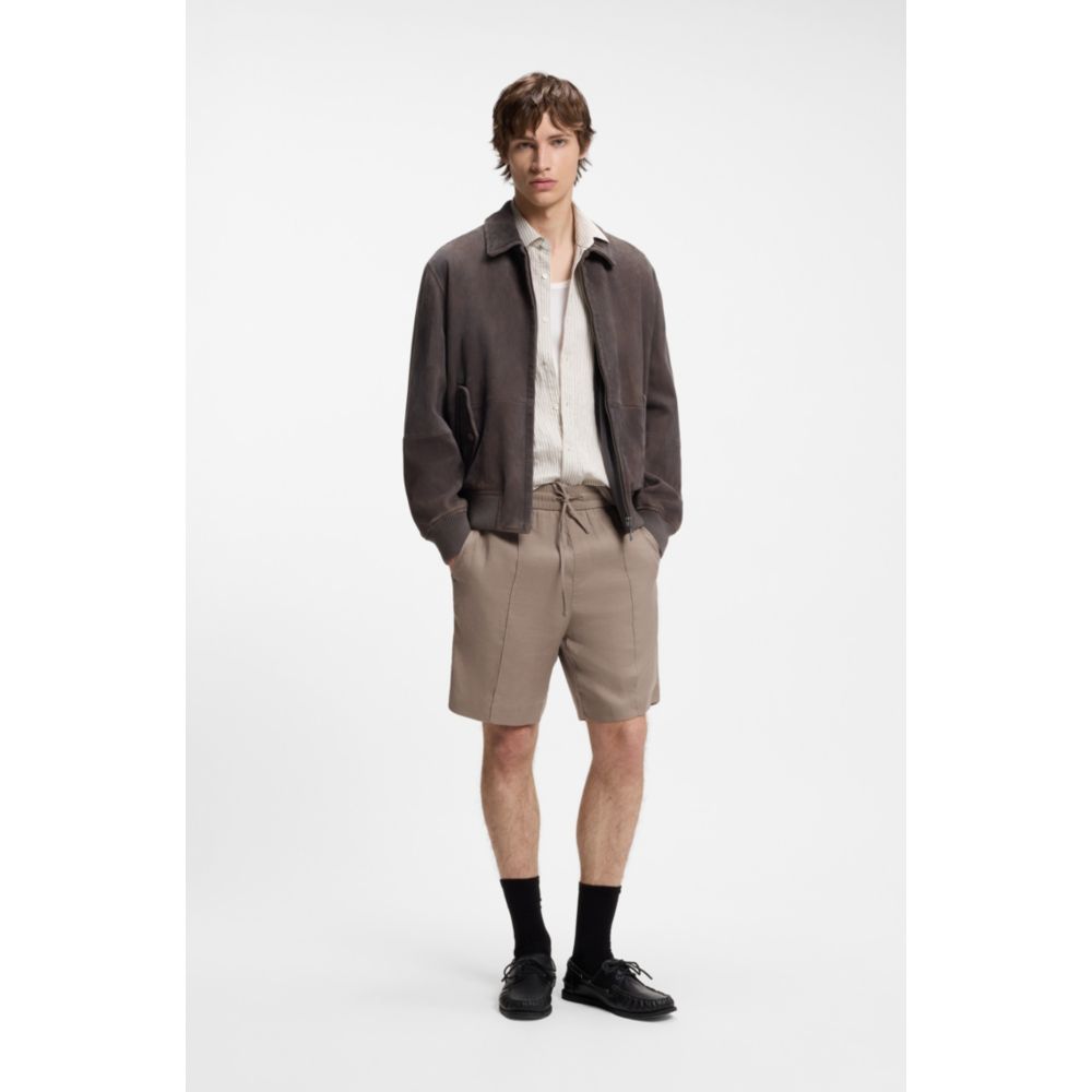 Short de mezcla de lino
