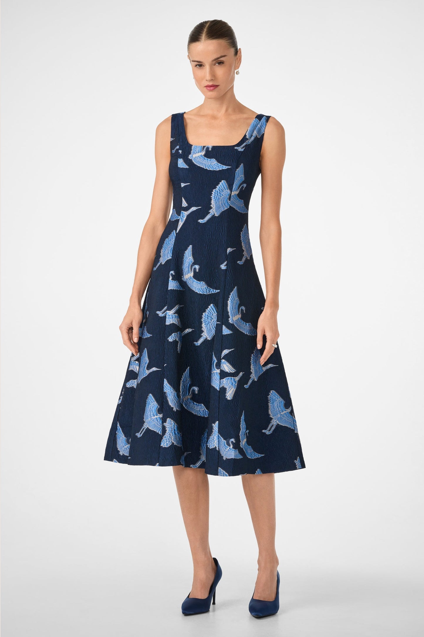 Vestido midi sin mangas