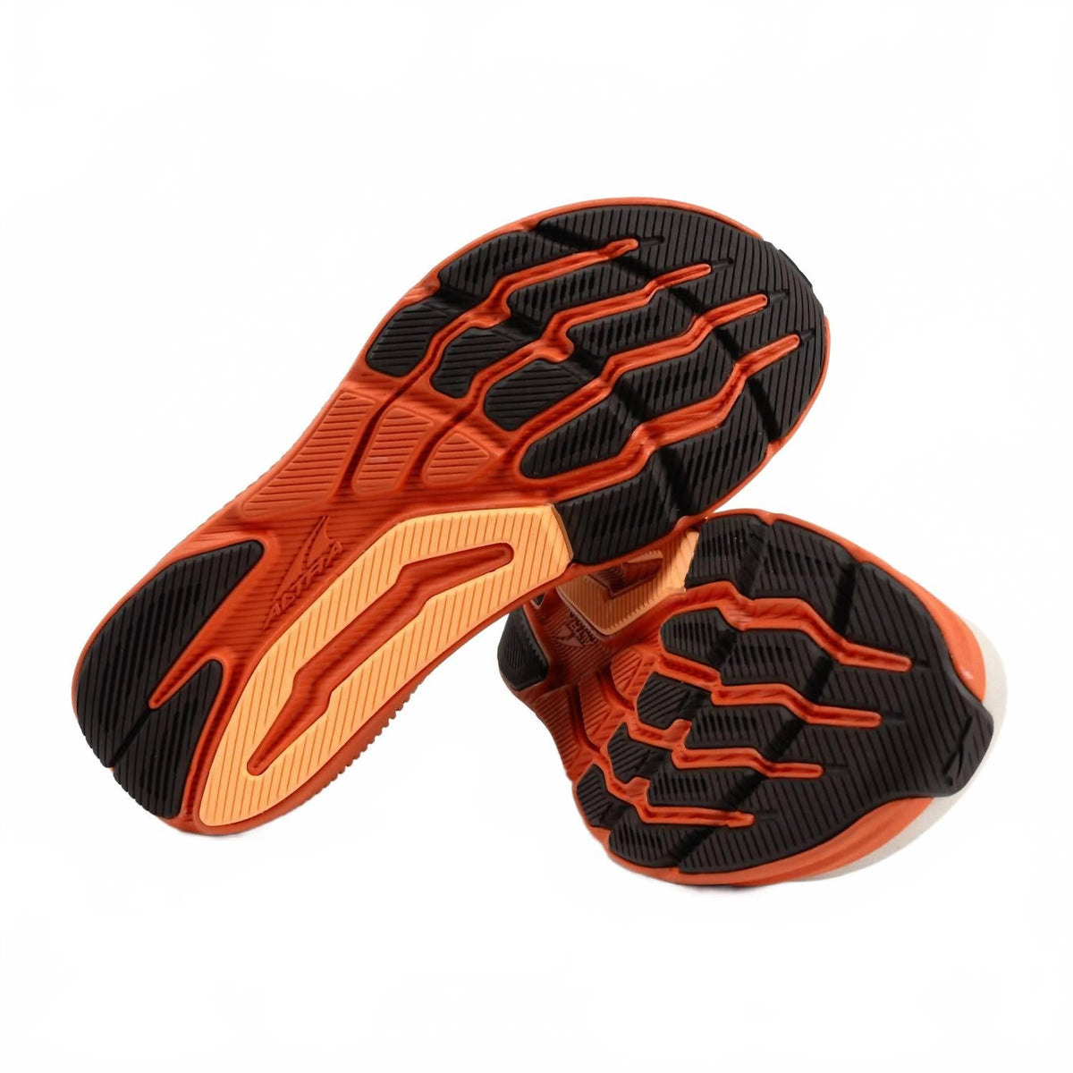 Zapatos de hombre color gris y naranja