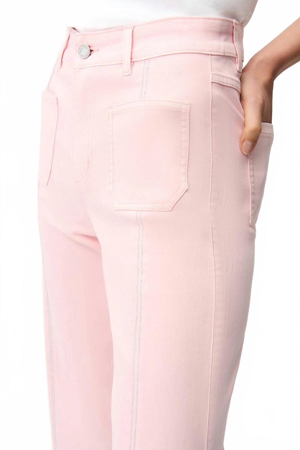 Jean color rosado