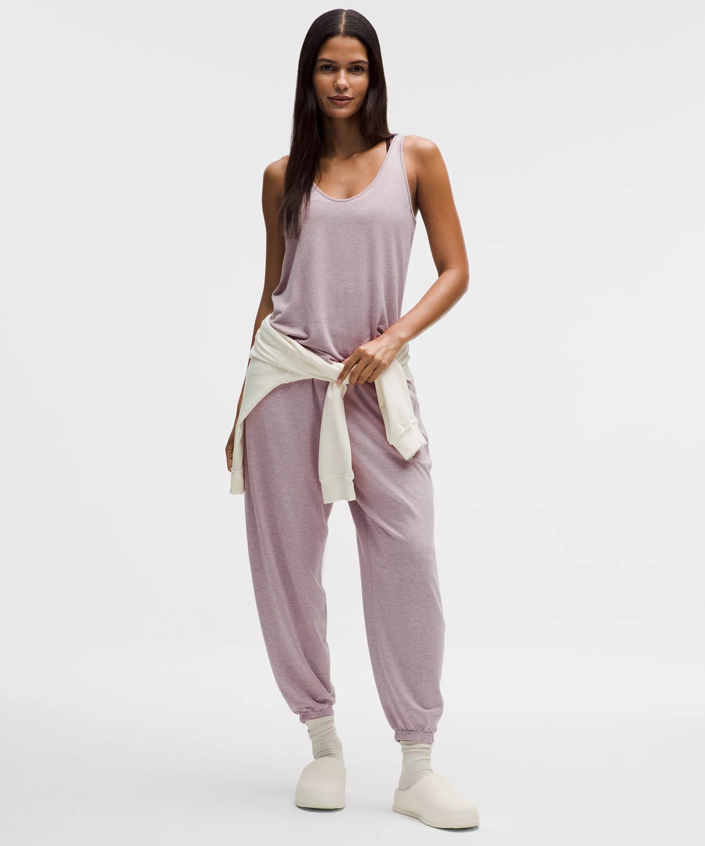 Pantalón de corte amplio de tiro medio