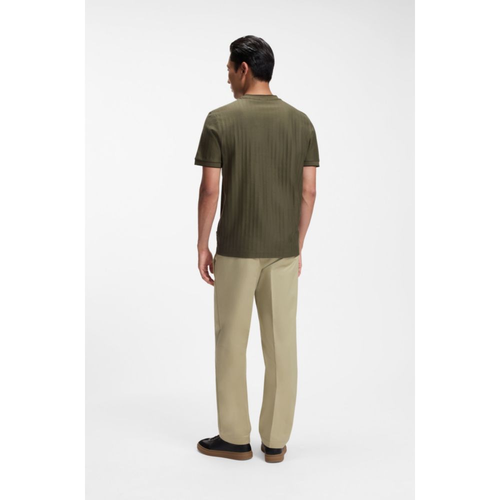 Camiseta de algodón a rayas