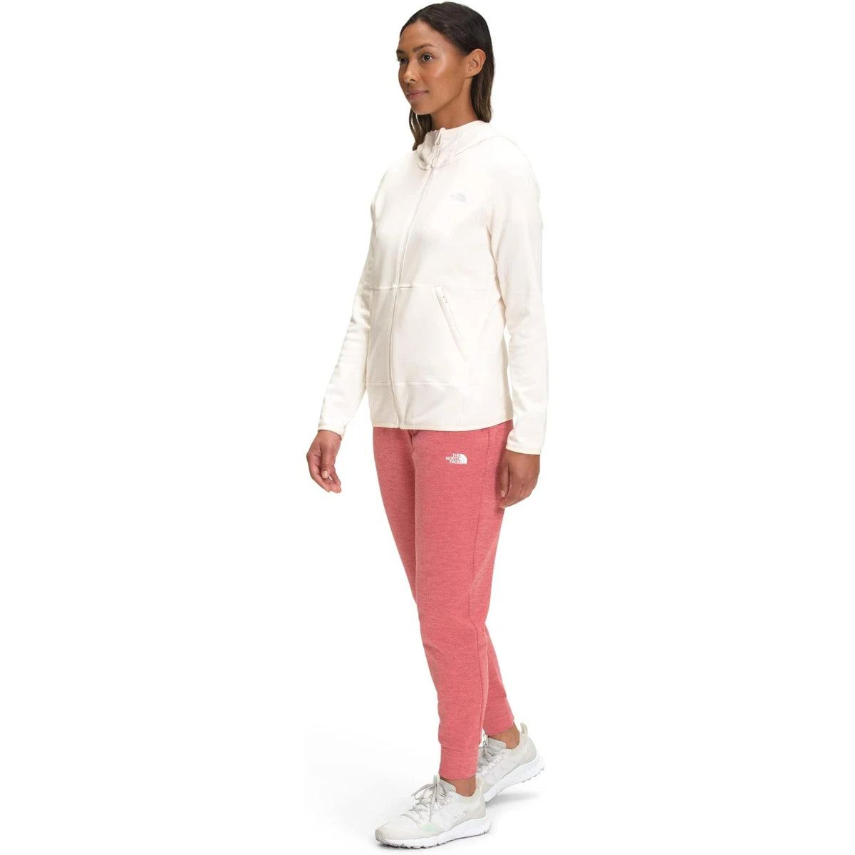 Buzo con capucha de mujer color blanco