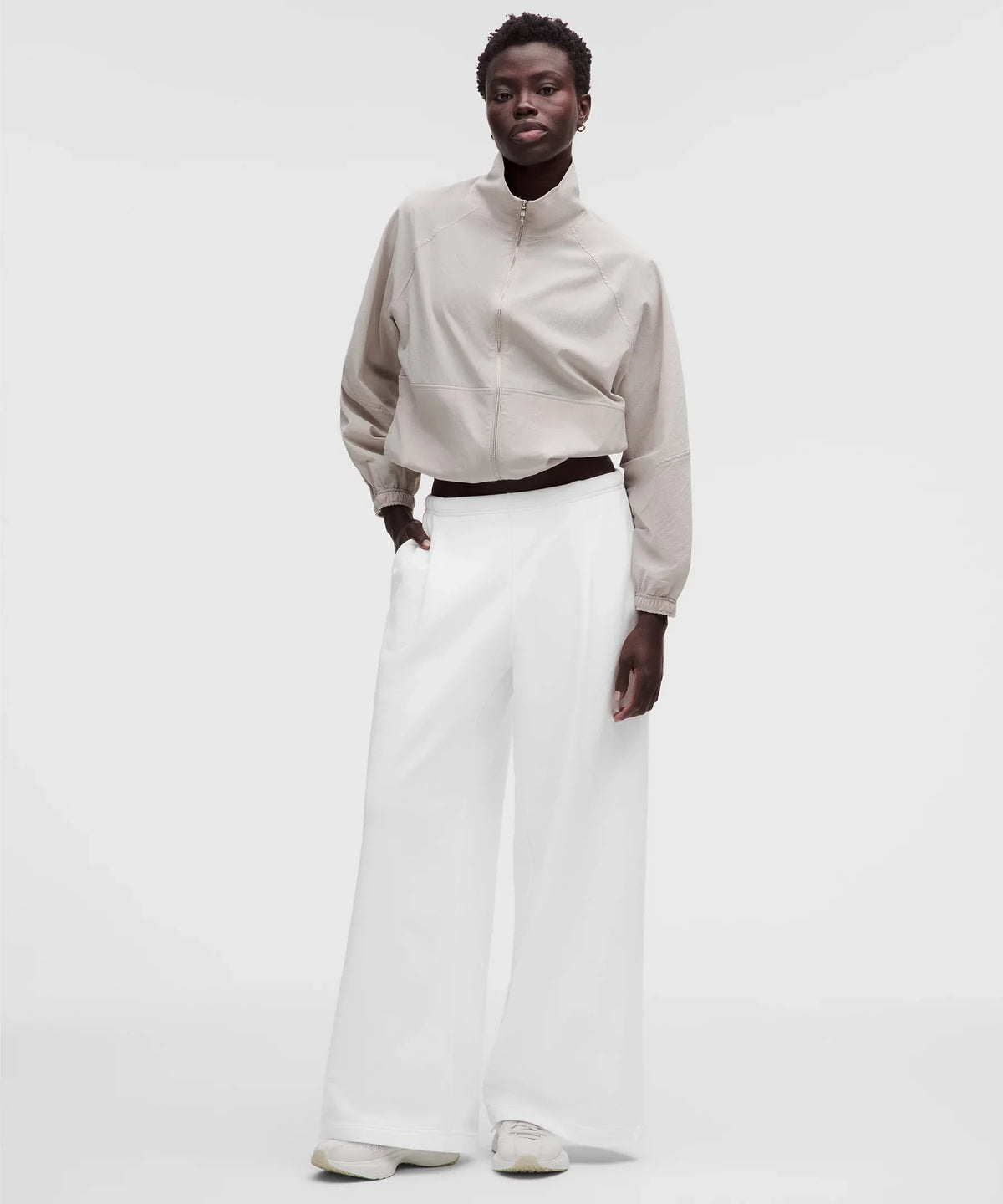 Pantalón de pierna ancha de tiro medio