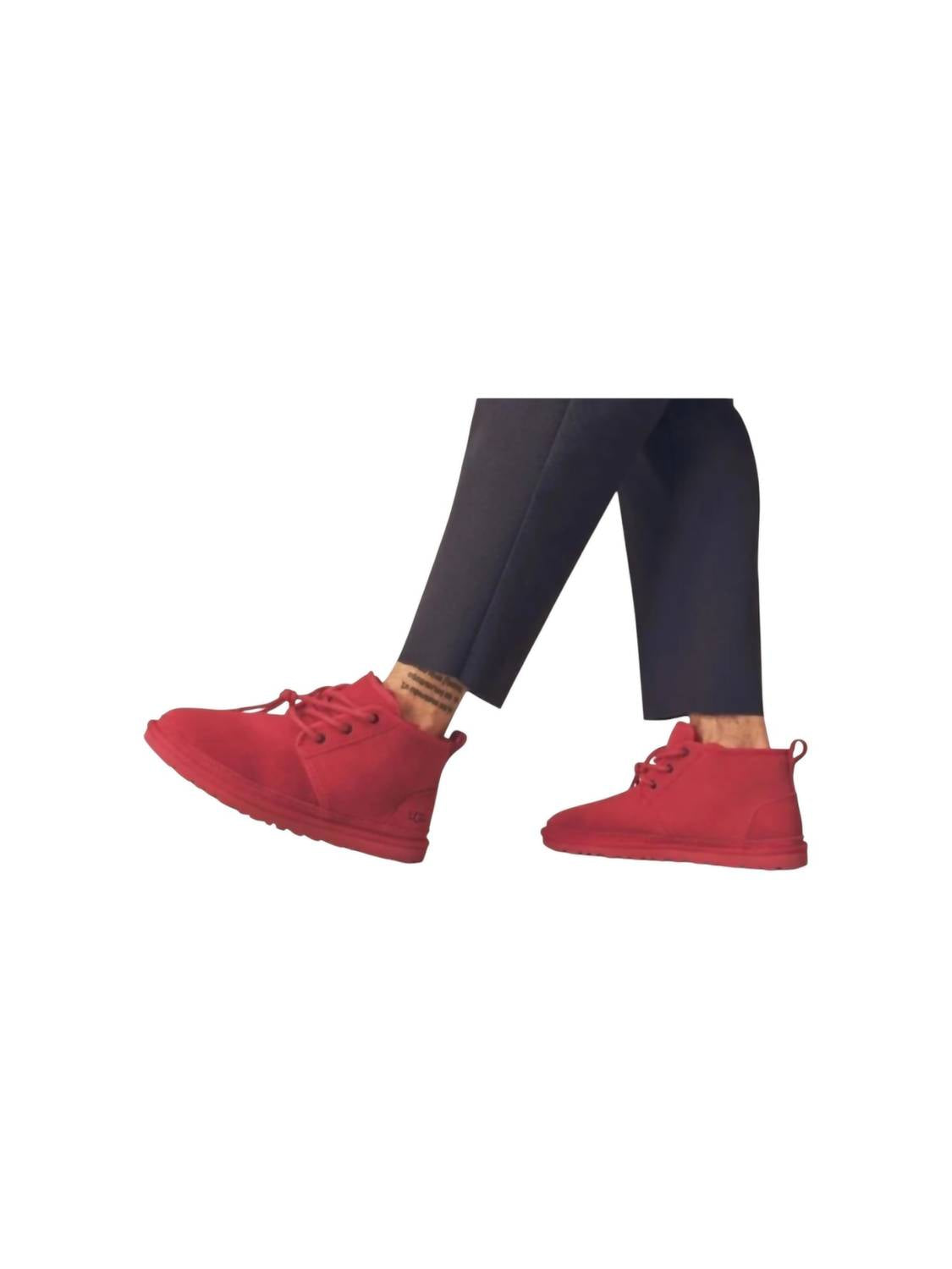 Botas de hombre color rojo